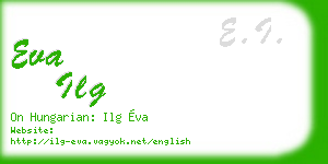 eva ilg business card